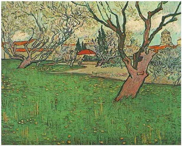 Vincent Van Gogh View of Arles with flowering trees